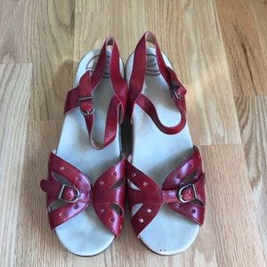 Dansko red sandals, size 42.